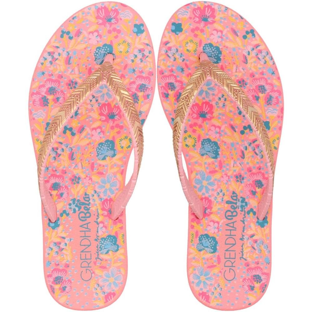 Chinelo De Dedo Infantil Grendha Bela Amor Em Flor Menina