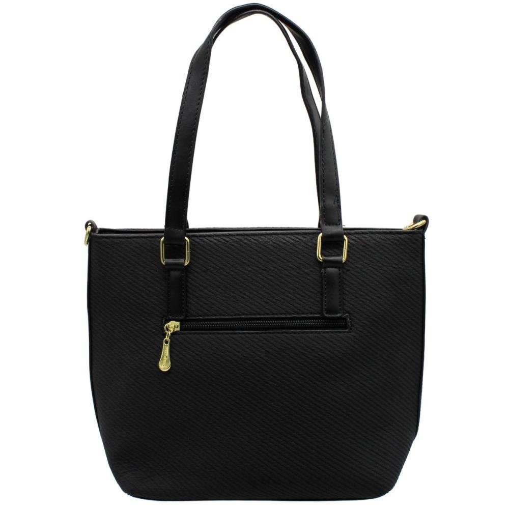 Bolsa De Ombro Transversal Jenne Janne Charmosa Feminina Preto 3