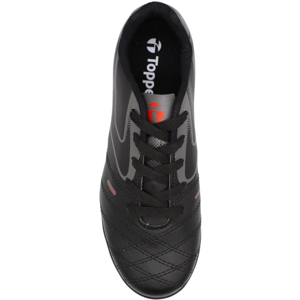 Chuteira Society Juvenil Topper Cup VIII Menino Preto 4