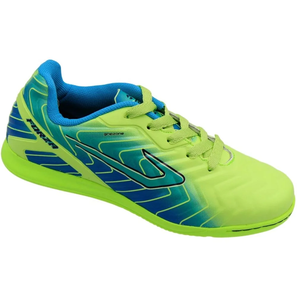 Chuteira Futsal Indoor Juvenil Topper Forza IV Menino Verde 3