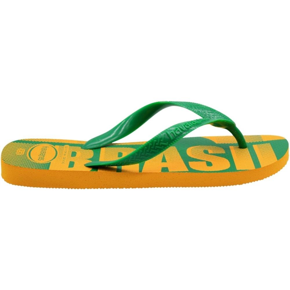 Chinelo de dedo Havaianas Vai Brasil Masculino Verde/Amarelo 2