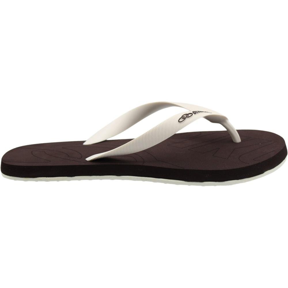 Chinelo de Dedo Olympikus Livre Masculino Marrom/Branco 2