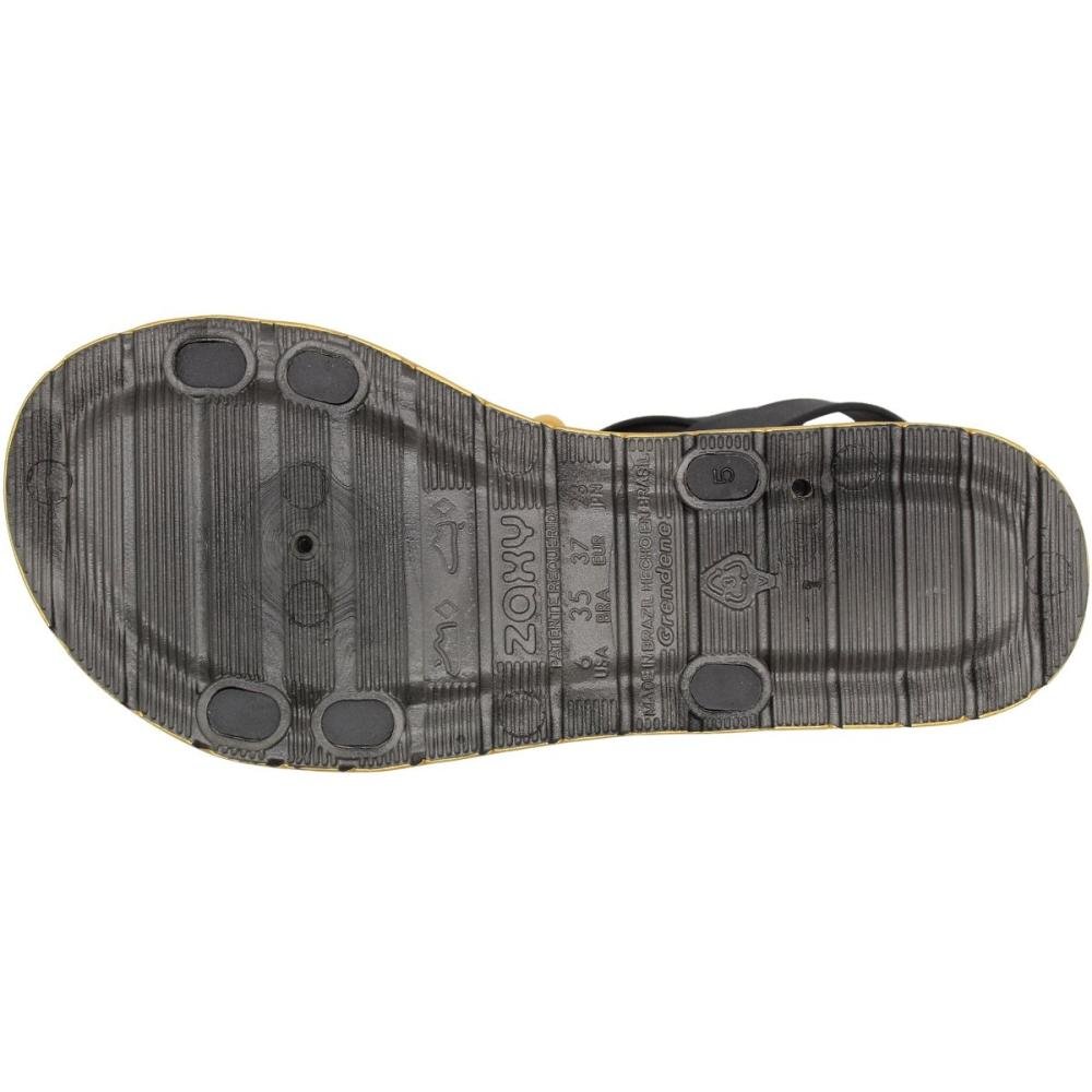 Sandália Plataforma Zaxy Boho Apliques Preto 5
