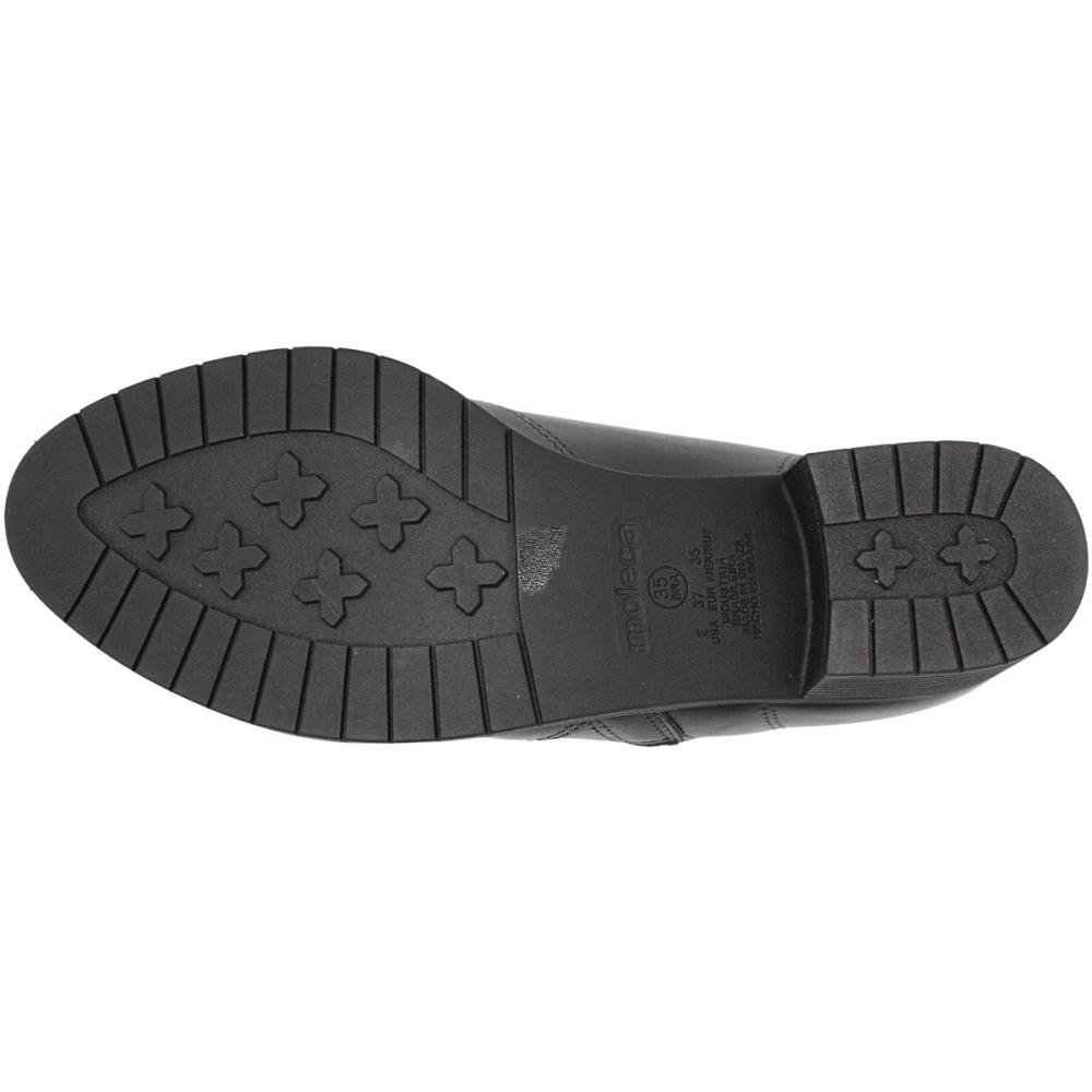 Bota Cano Curto Casual Moleca Napa Genebra Zíper Lateral Preto 5