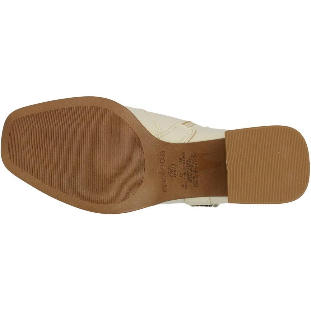 Bota Casual Cano Mèdio Moleca Fivela Cravejada Napa Berlim Branco 5