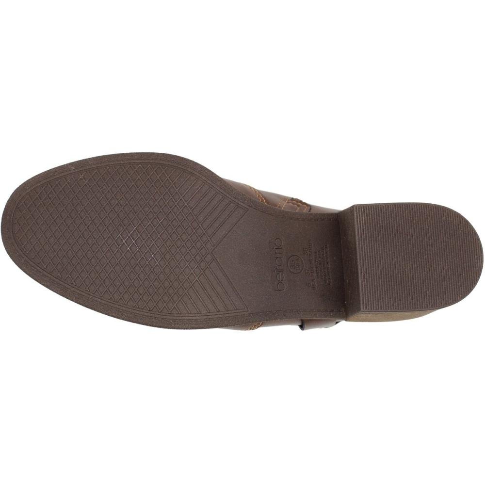 Bota Casual Cano Curto Beira Rio Adorno Argola Marrom 5