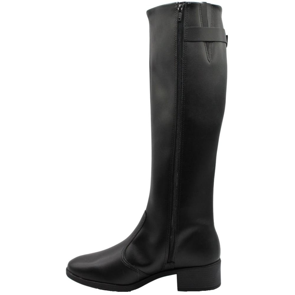 Bota Casual Cano Alto Beira Rio Napa Berlim  Preto 2