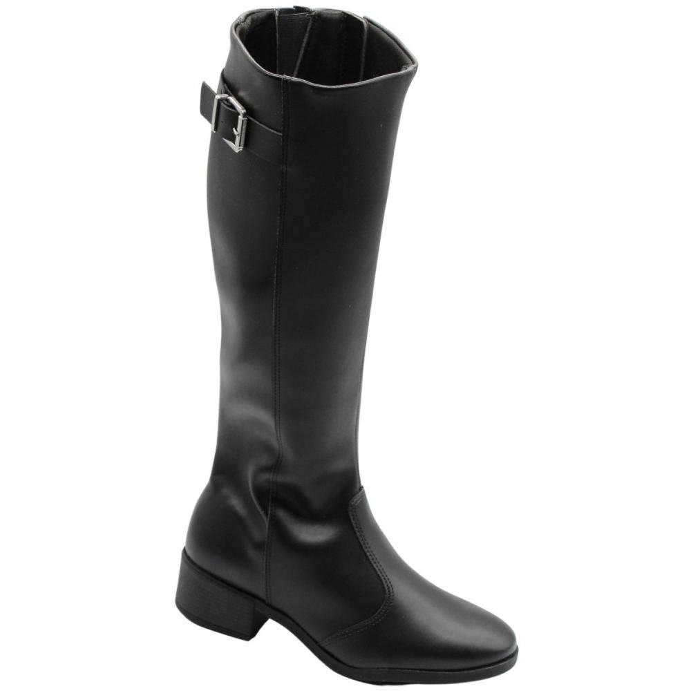 Bota Casual Cano Alto Beira Rio Napa Berlim  Preto 3