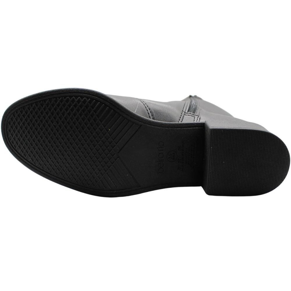 Bota Casual Cano Alto Beira Rio Napa Berlim  Preto 5