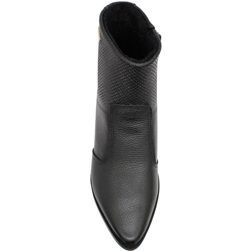 Bota Cano Baixo Pegada Salto Grosso Soft Touch Preto 4