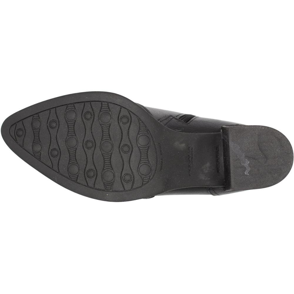 Bota Cano Baixo Pegada Salto Grosso Soft Touch Preto 5