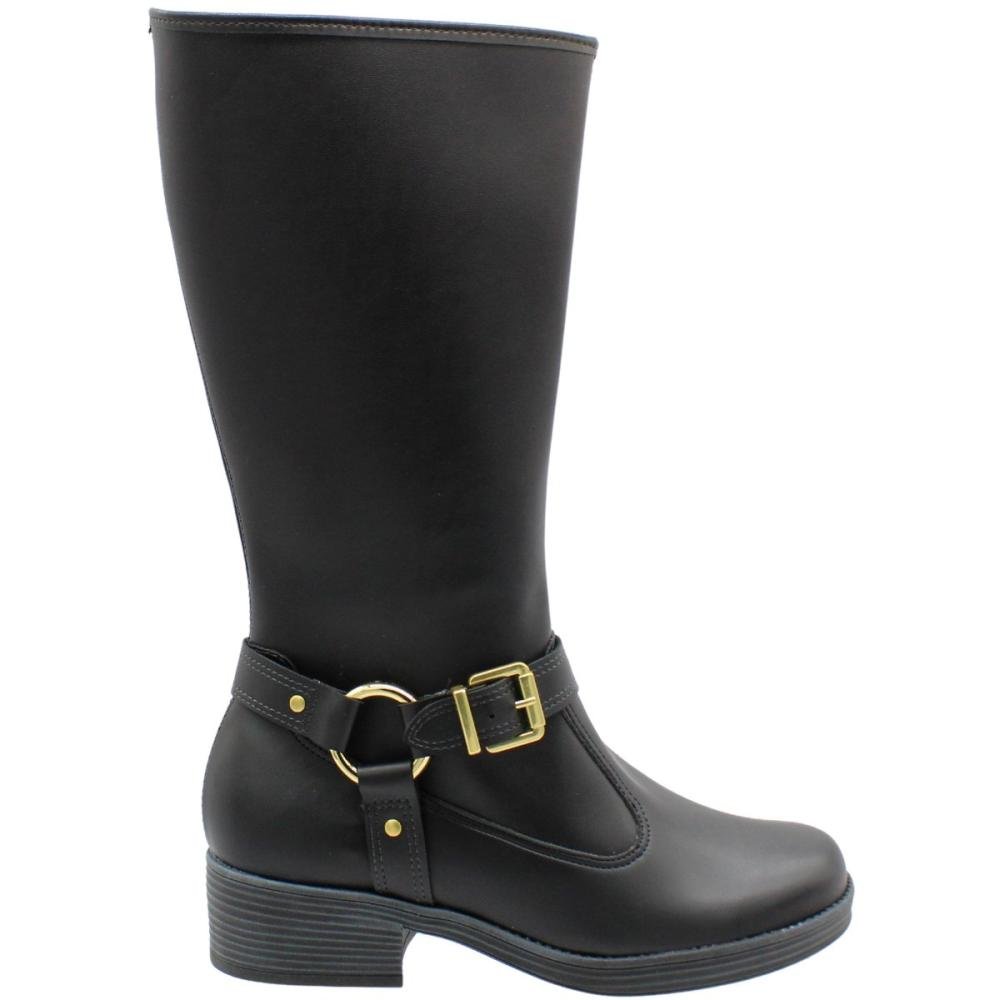 Bota Montaria Moleca Napa Berlim Argola Metálica 