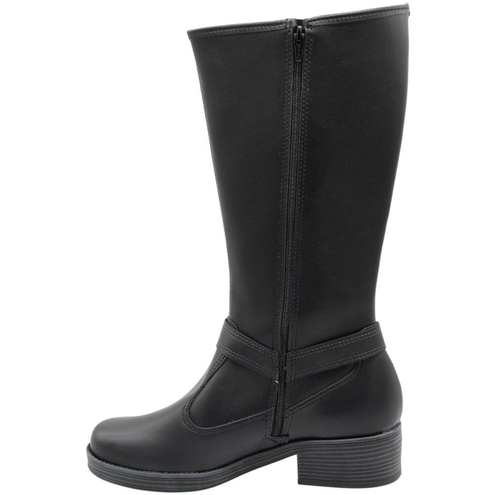 Bota Montaria Moleca Napa Berlim Argola Metálica  Preto 2