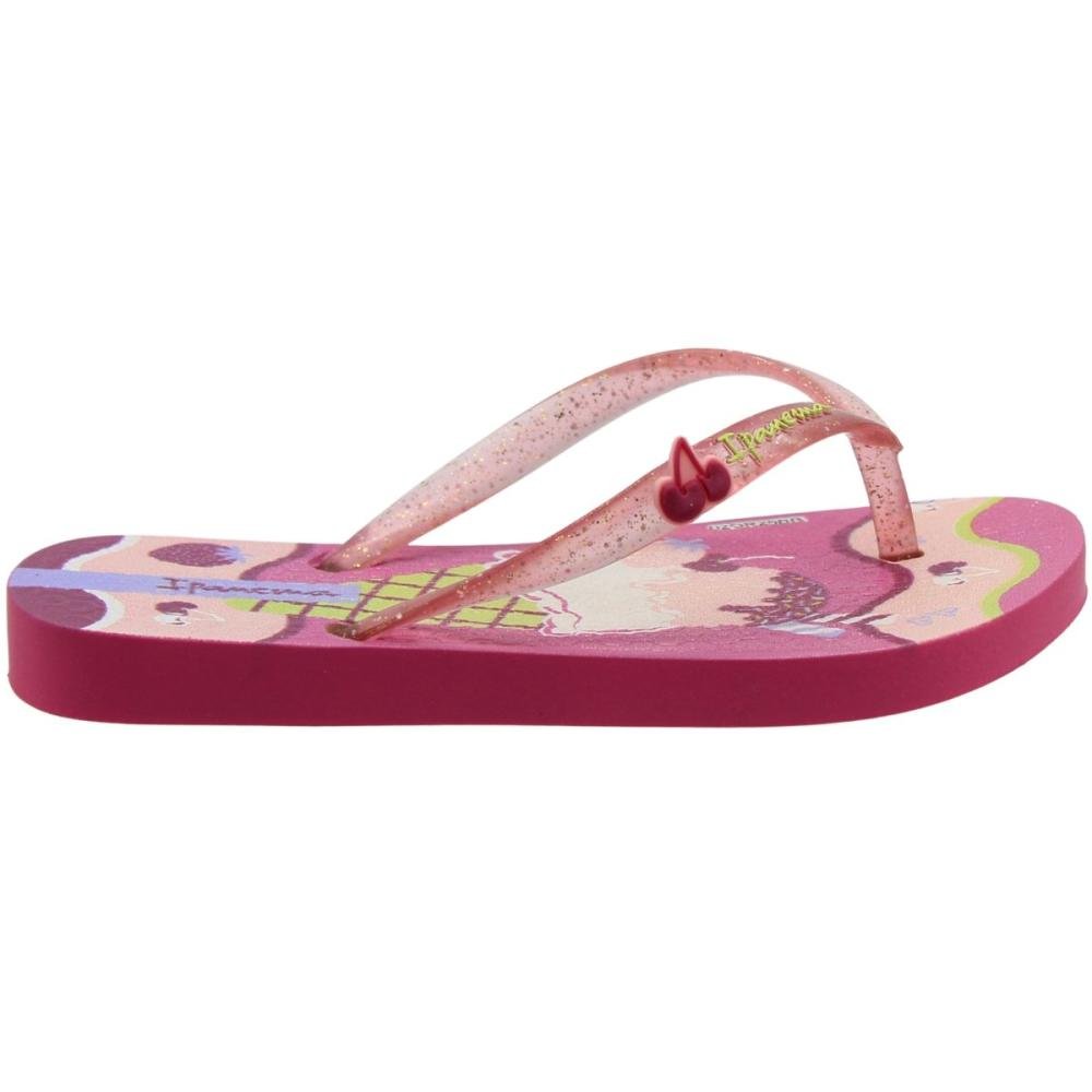 Chinelo De Dedo Infantil Ipanema Garden Shine Menina Rosa 2