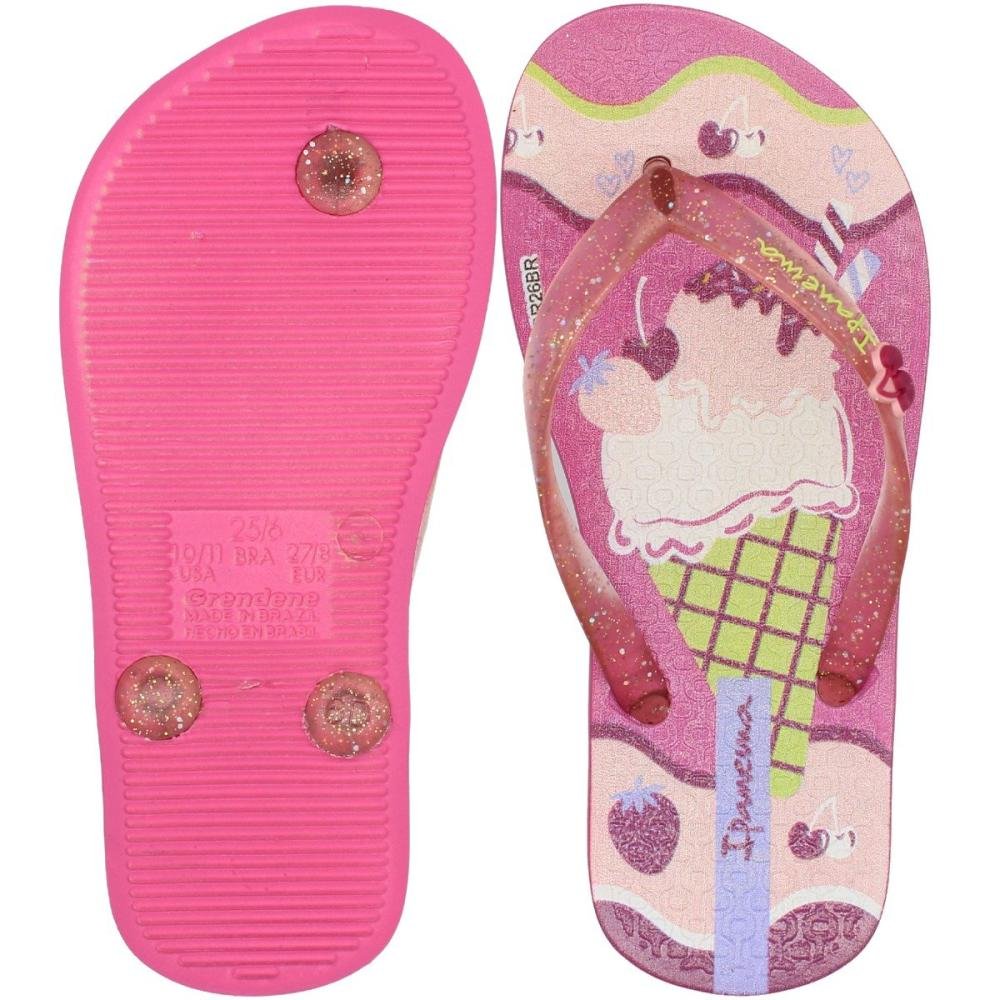 Chinelo De Dedo Infantil Ipanema Garden Shine Menina Rosa 3