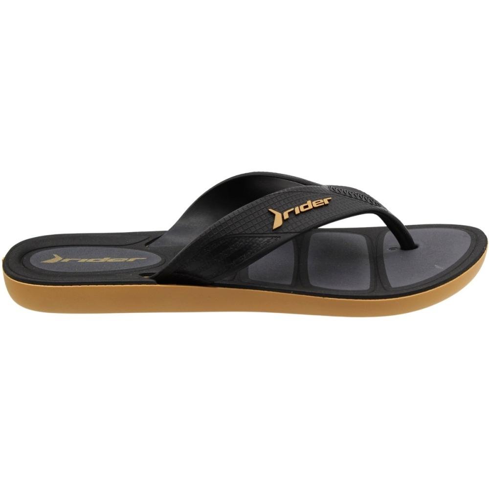 Chinelo de Dedo Rider Pulse II Macio Masculino Preto/Marrom 2