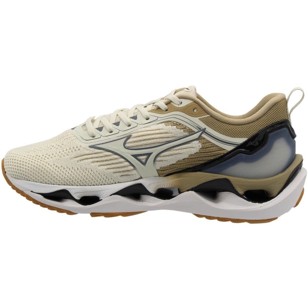 Tênis Esportivo Mizuno Wave Stratos 3 Masculino Bege 2
