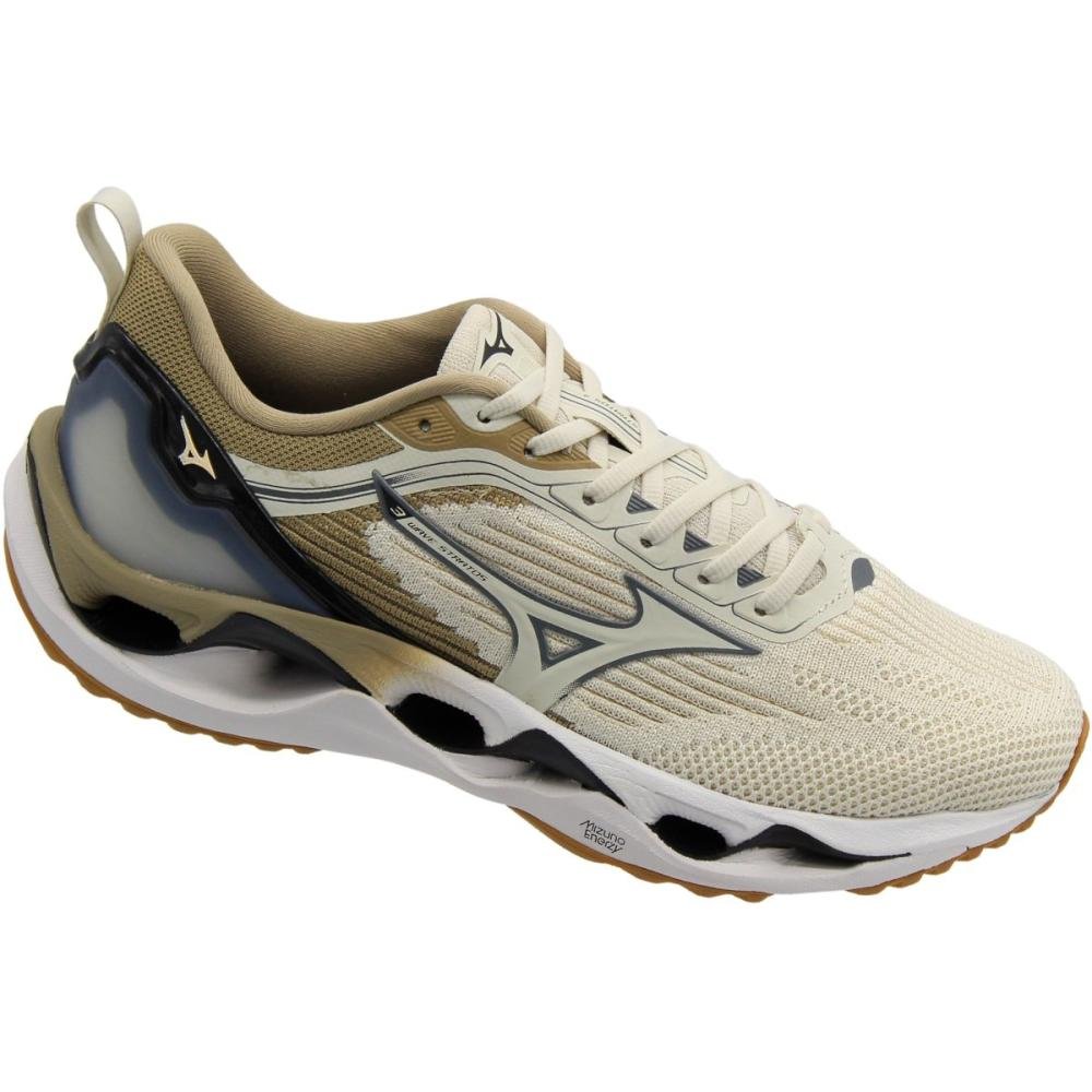 Tênis Esportivo Mizuno Wave Stratos 3 Masculino Bege 3