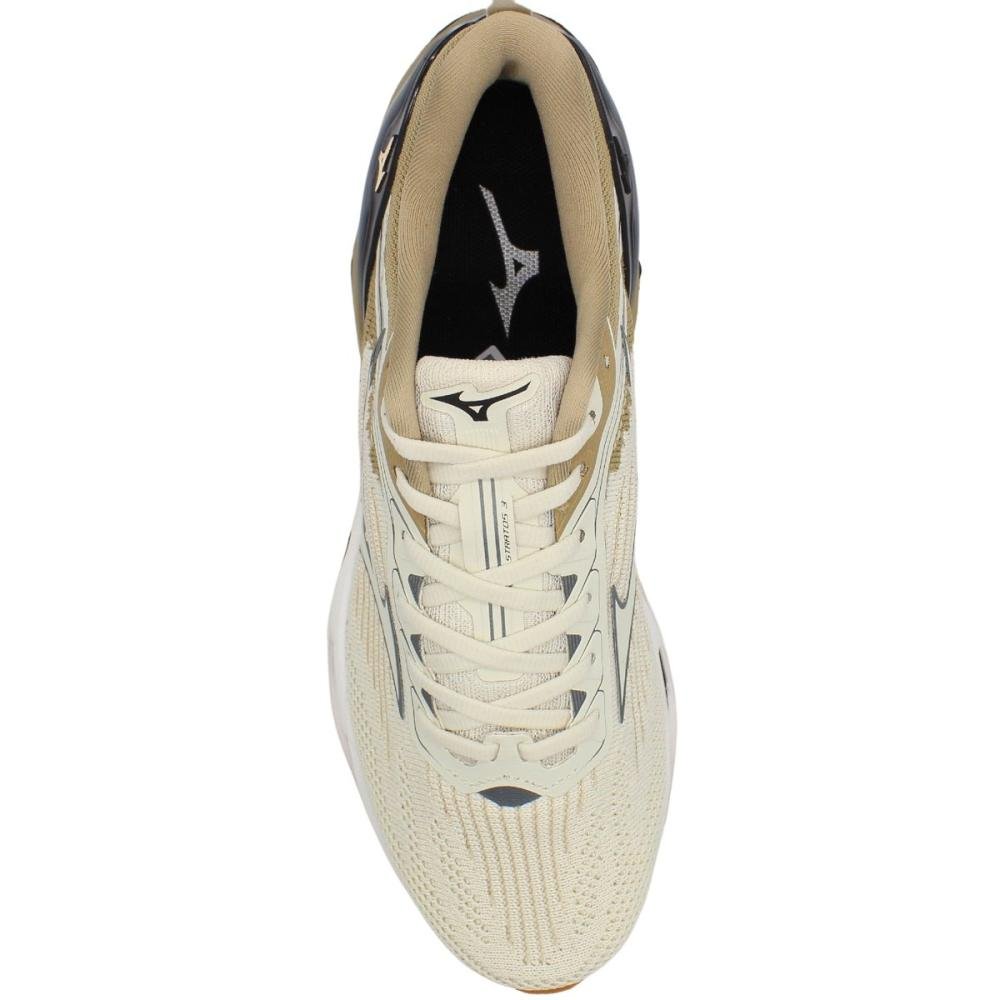 Tênis Esportivo Mizuno Wave Stratos 3 Masculino Bege 4