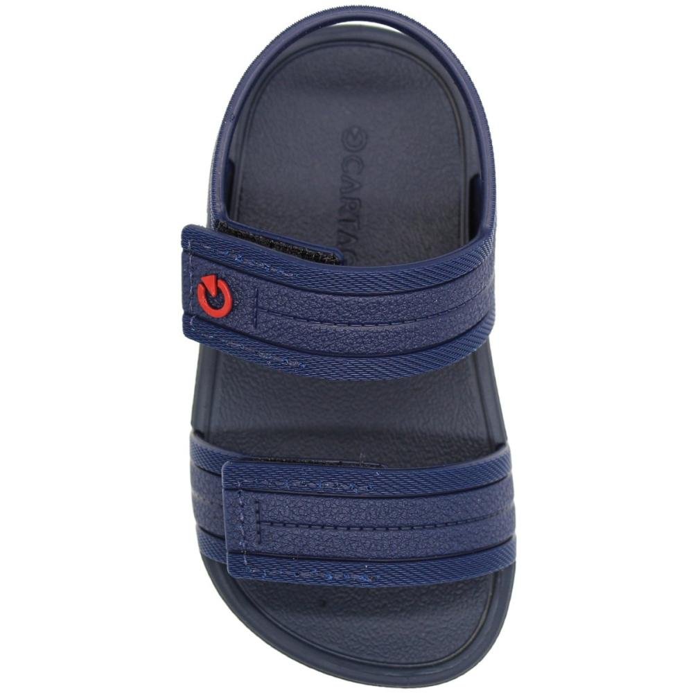Sandália Papete Infantil Cartago Mini Atlanta Menino Azul 4