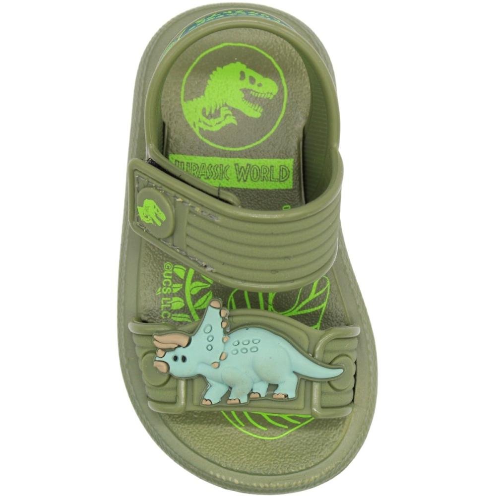 Sandália Papete Infantil Grendene Jurassic Soft Menino Verde 4