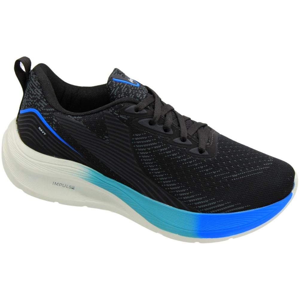 Tênis Esportivo Lynd Navy Texturizado Masculino Preto 3