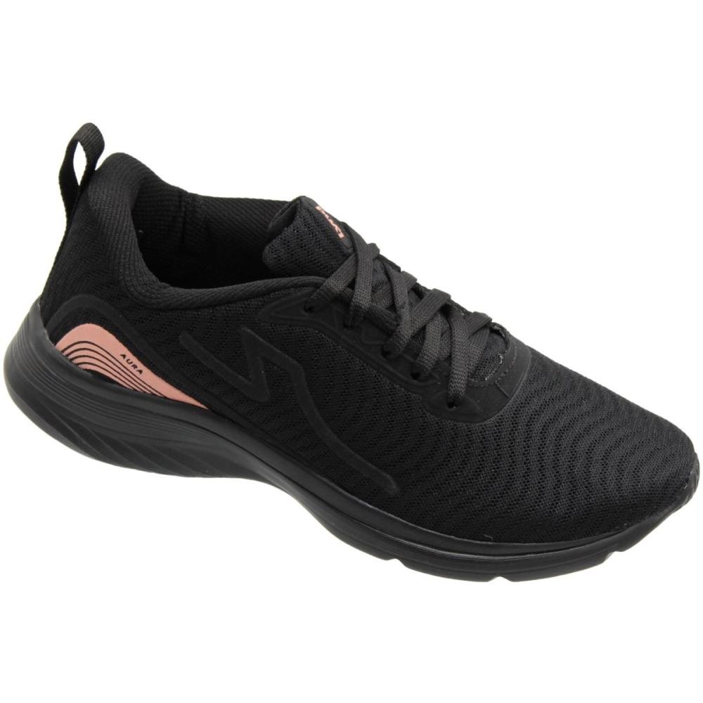 Tênis Esportivo Lynd Aura Texturizado Feminino Preto 3