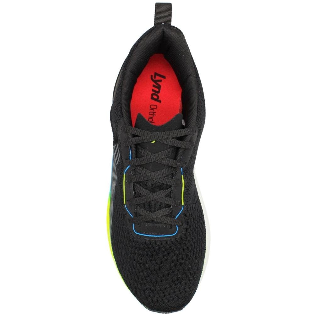 Tênis Esportivo Lynd Running Pro Y Flash X Pand Masculino Preto 4