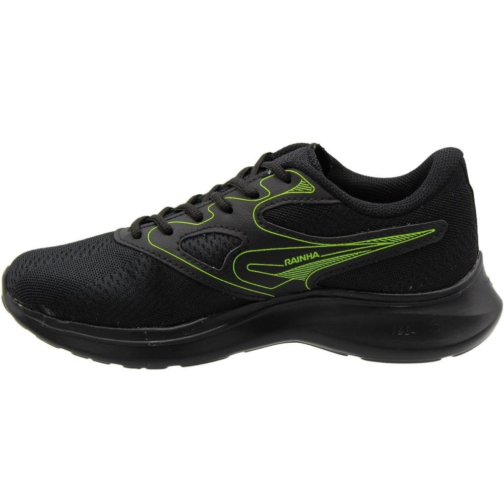 Tênis Esportivo Infantil Rainha Star Junior Menino Verde/Preto 2