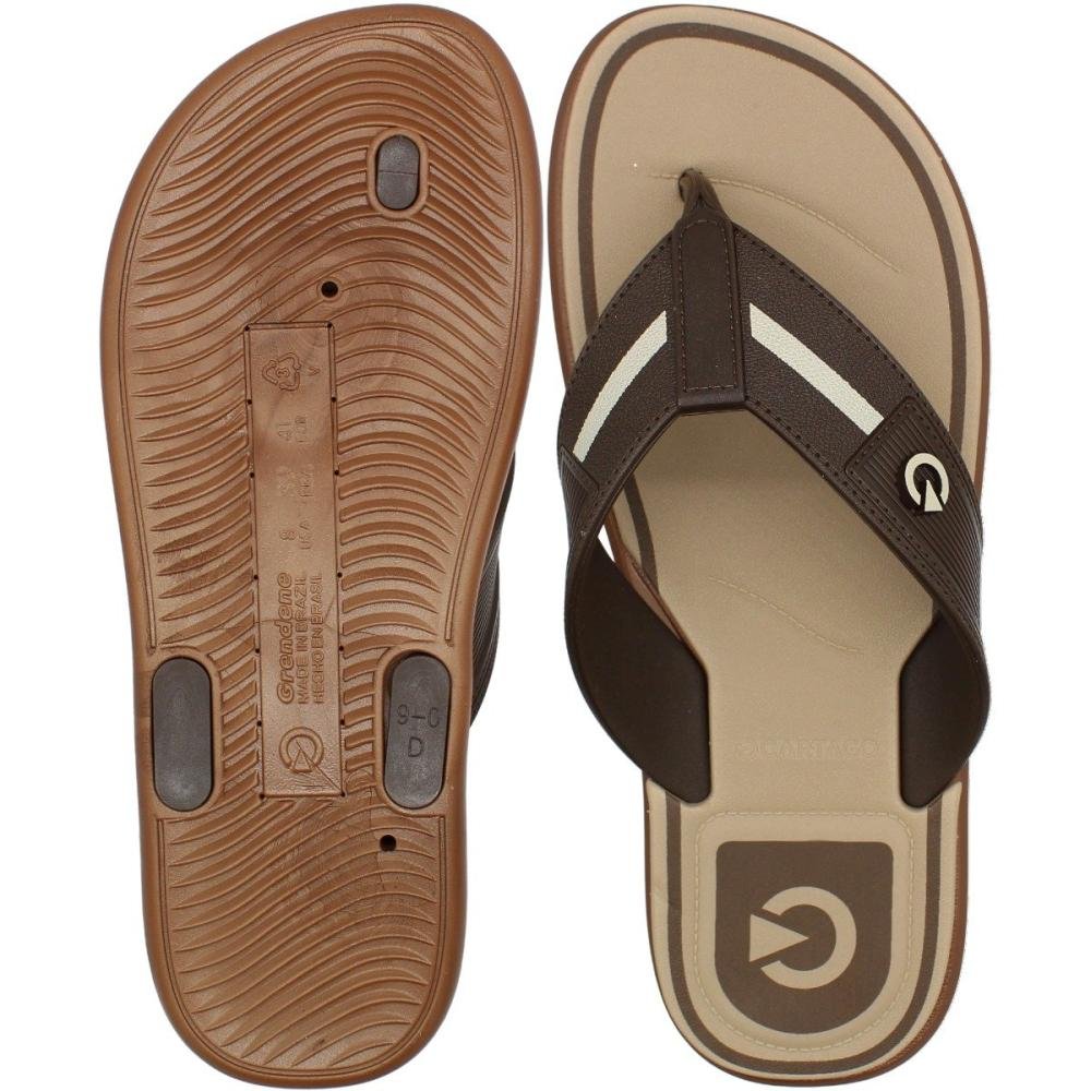 Chinelo De Dedo Cartago Belgrado Tiras Largas Masculino Marrom 3