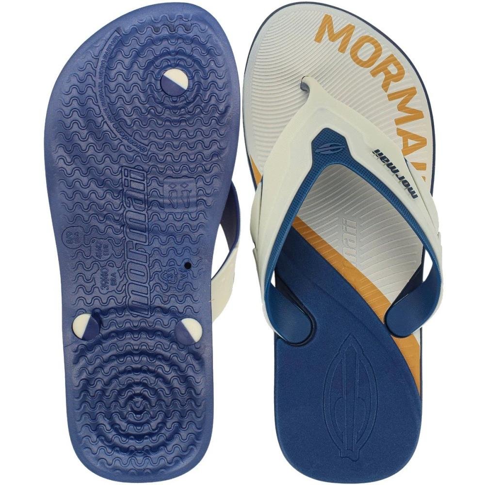 Chinelo De Dedo Mormaii Neocycle IV Tira Grossa Masculino Azul 3