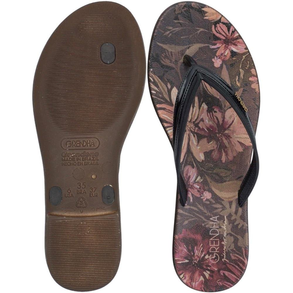 Chinelo De Dedo Grendha Rara Feminino Preto 3