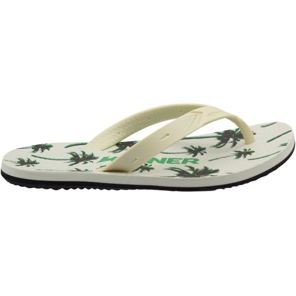 Sandália De Dedo Kenner Summer Tropical Masculina Branco 2