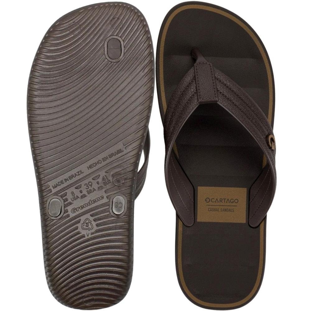 Chinelo De Dedo Cartago Monterrey Masculino Marrom 3