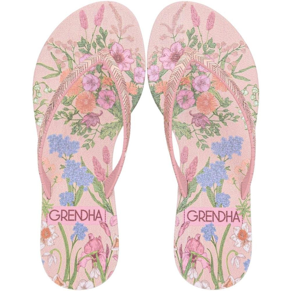 Chinelo De Dedo Grendha Amor Em Flor Feminino