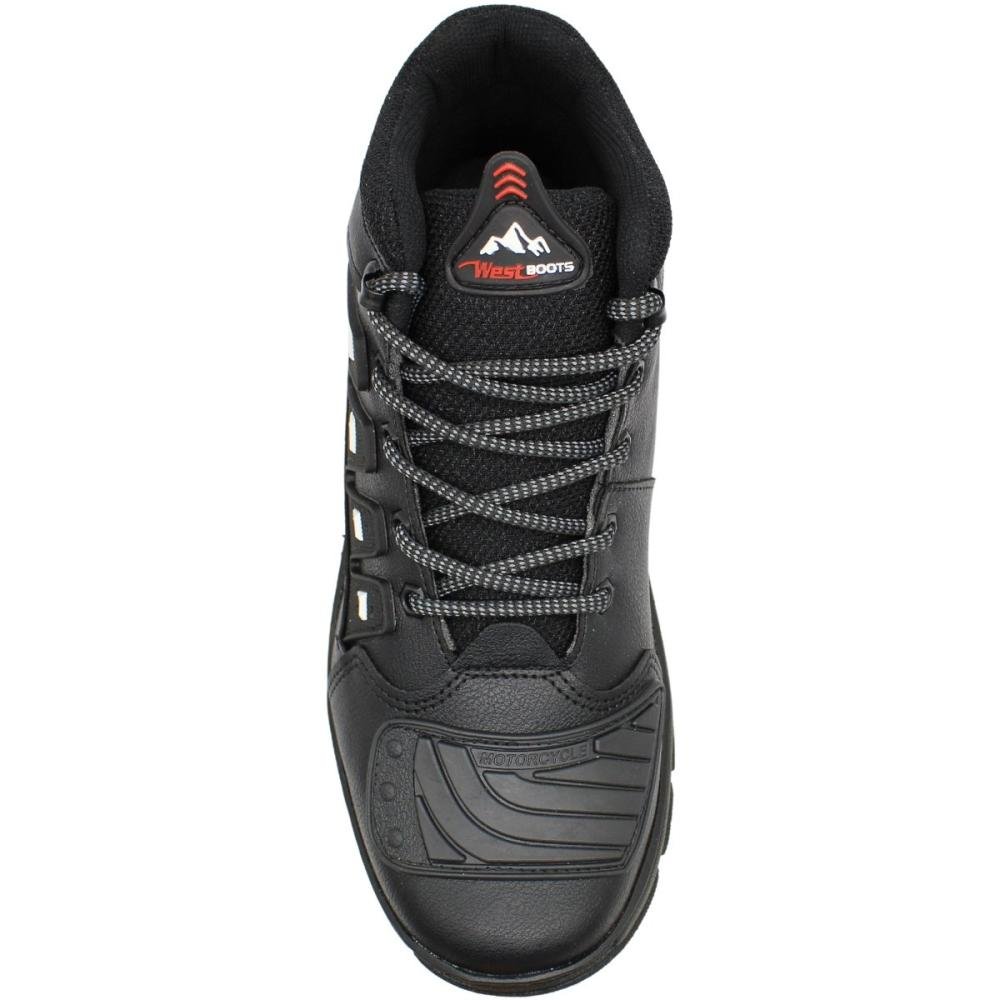 Bota West Line Motorcycles Masculina Preto 4