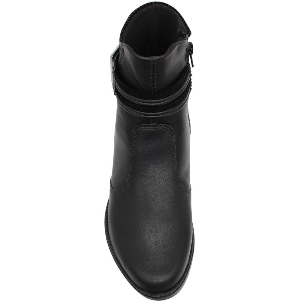 Bota Salto Grosso Mississipi Wolford Fivela Prata Feminina Preto 4