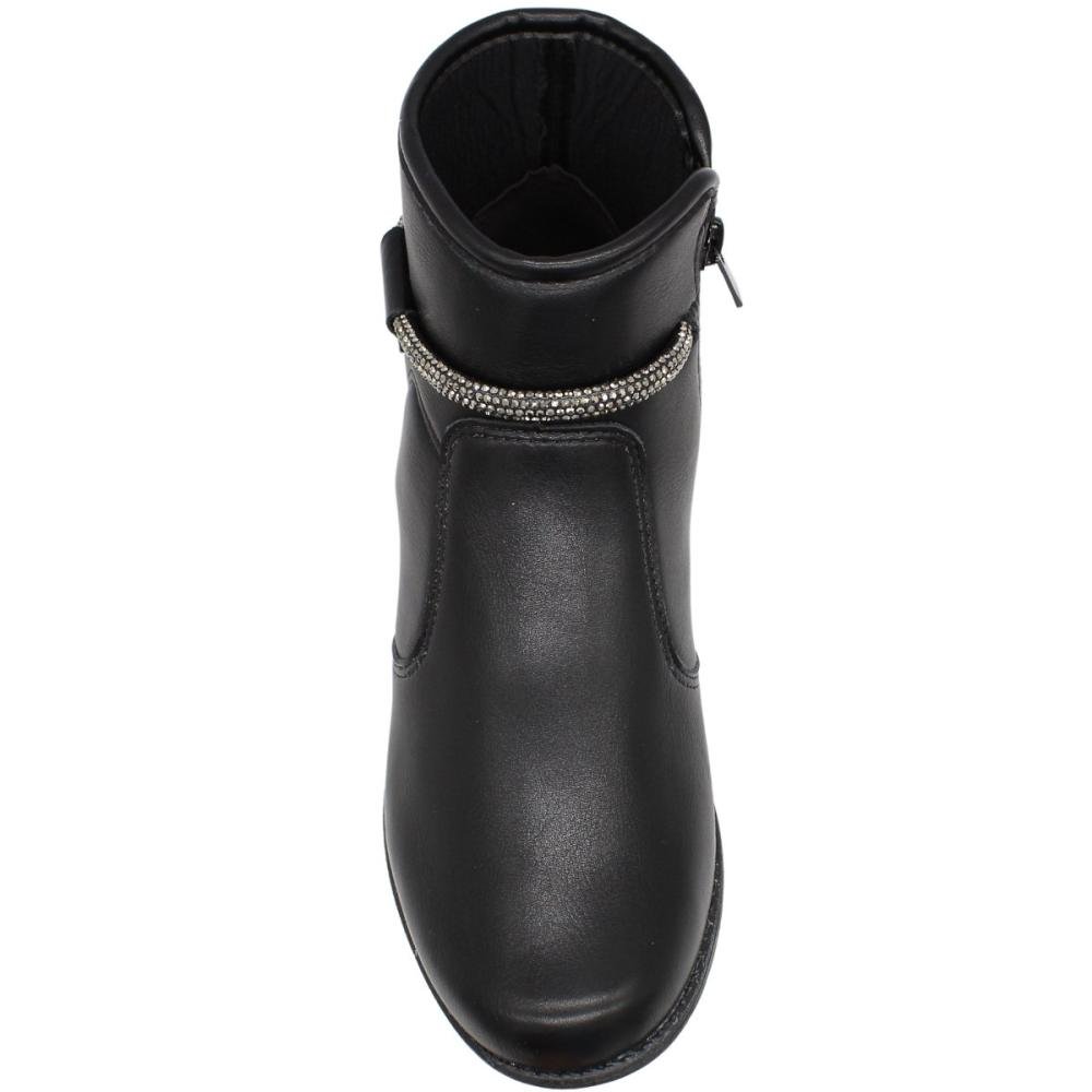 Bota Cano Curto Dakota Vertuo Tira Strass Feminino Preto 4