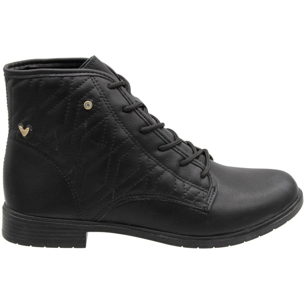 Bota Coturno Cano Médio Mississipi Apliques Metalicos Feminina