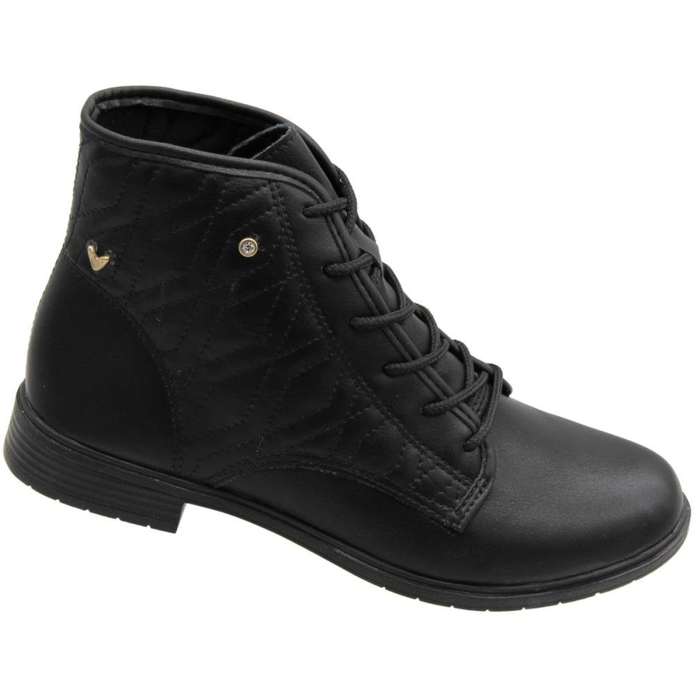 Bota Coturno Cano Médio Mississipi Apliques Metalicos Feminina Preto 3