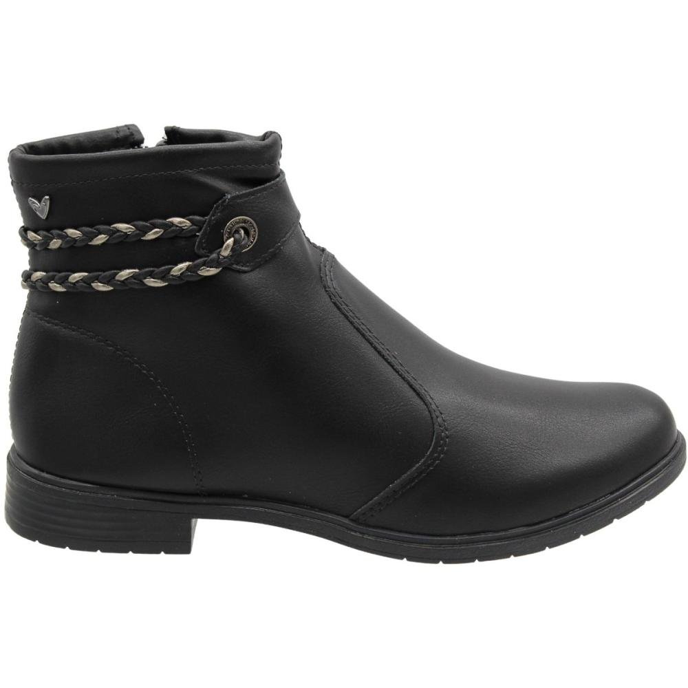 Bota Mississipi Cano Curto Rives Com tiras Trançadas Feminina