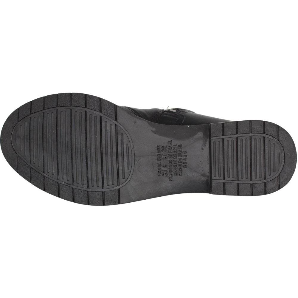 Bota Mississipi Cano Curto Rives Com tiras Trançadas Feminina Preto 5