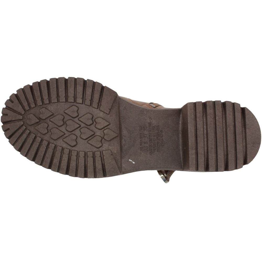 Bota Coturno Salto Médio Mississipi Elegante Feminina Marrom 5