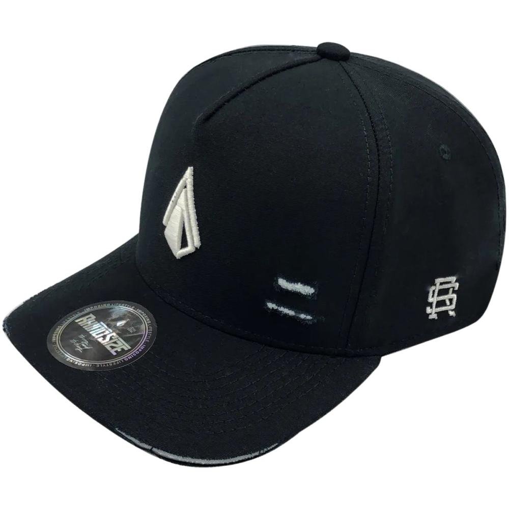 Boné Aba Curva Rhinosize Core Rasgos Ajustável Masculino Preto 2