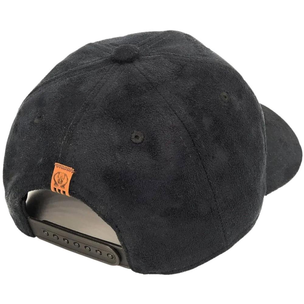 Boné Aba Curva Ajustável Rhinosize Naipes Camurça Masculino Preto 3
