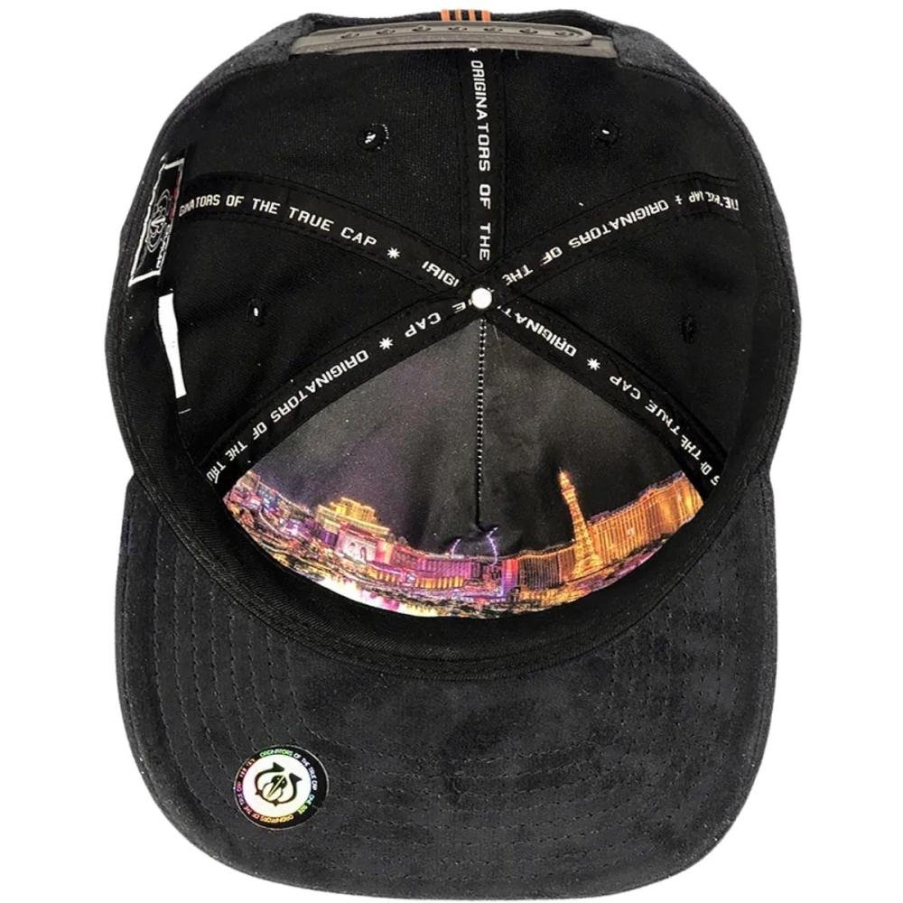 Boné Aba Curva Ajustável Rhinosize Naipes Camurça Masculino Preto 4