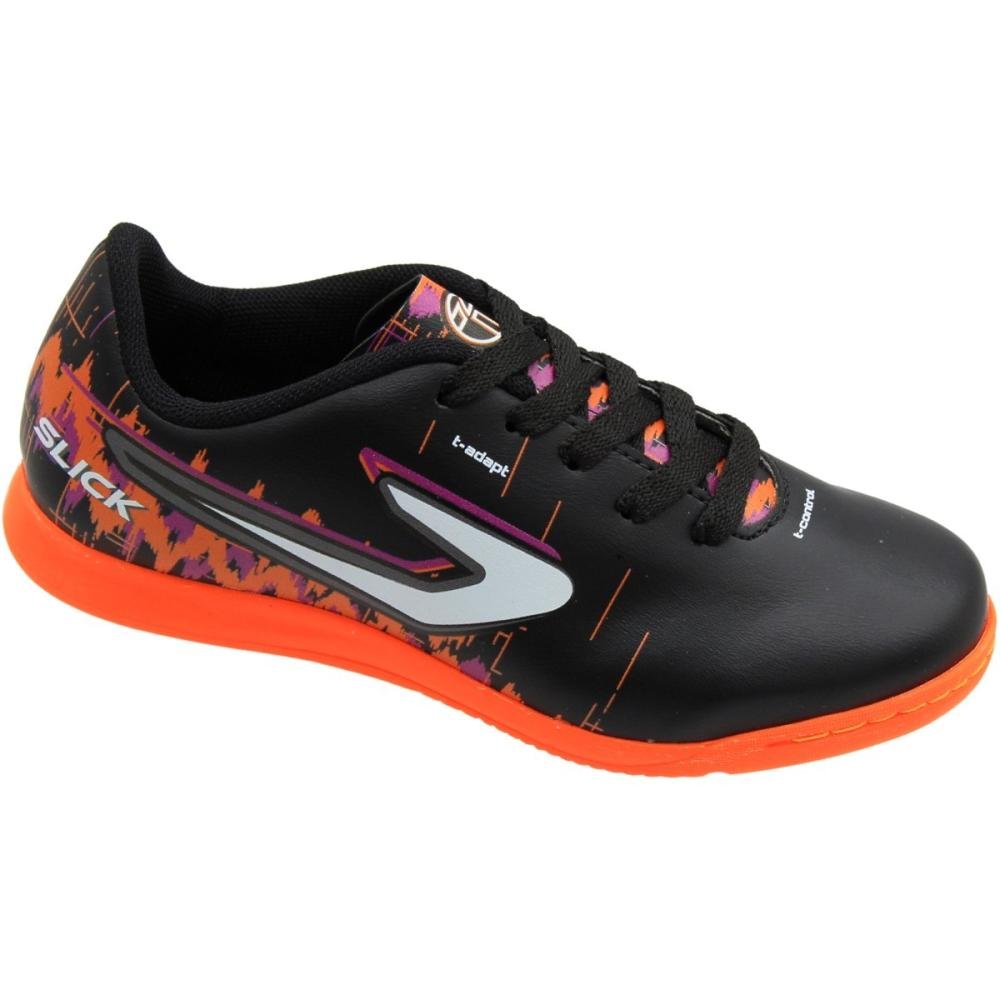 Chuteira Futsal Indoor Infantil Topper Slick VII Menino Preto 3
