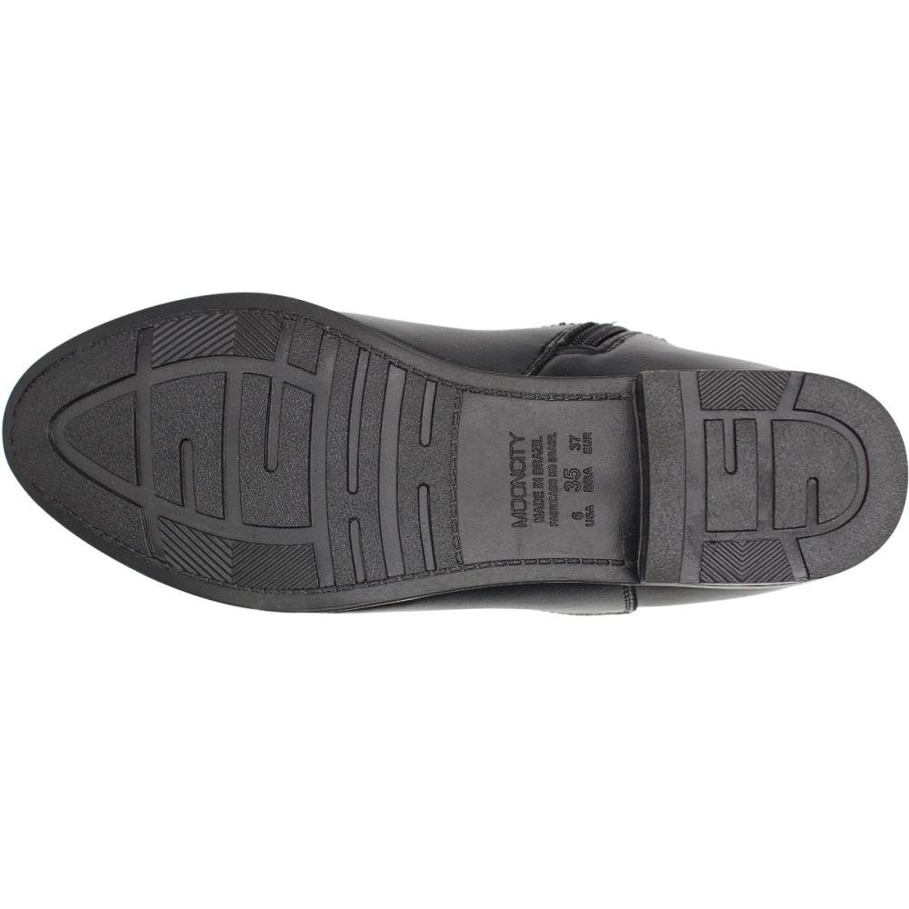 Bota Cano Médio Mooncity Elástico Bico Fino Feminina Preto 5