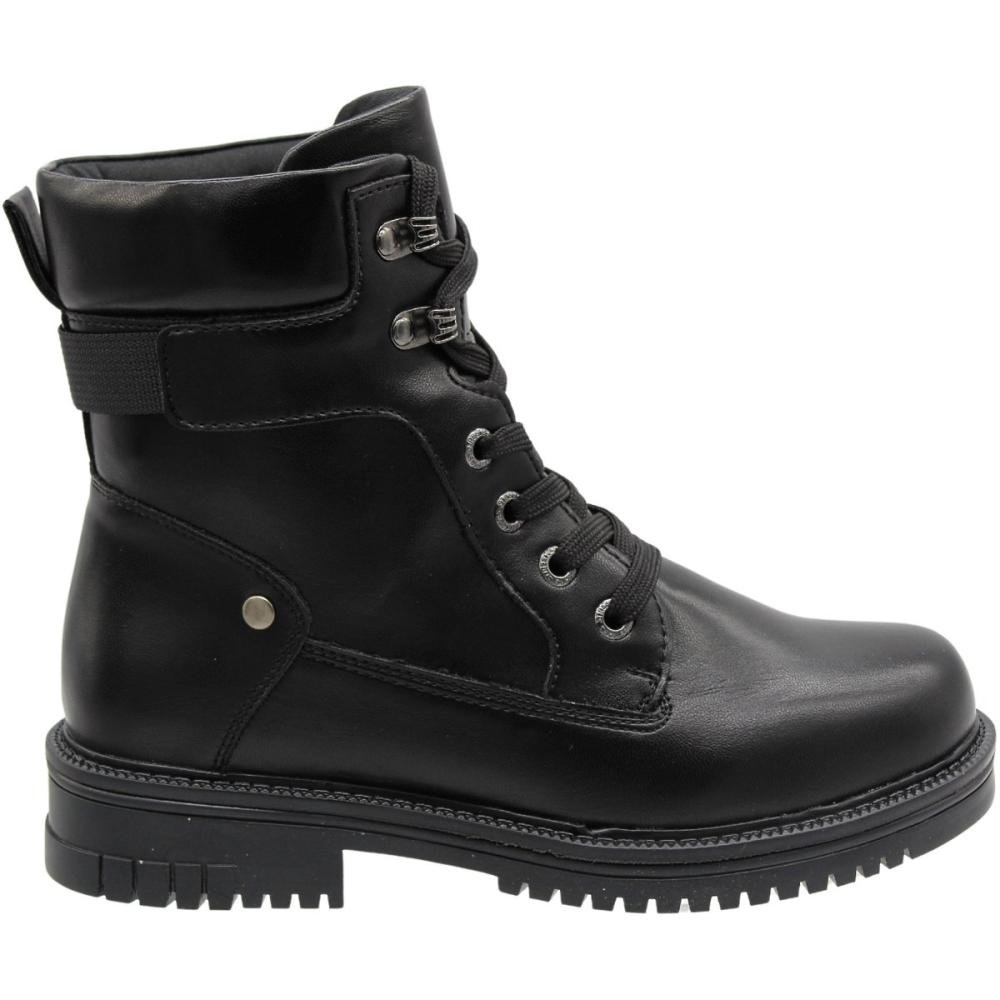Bota Coturno Cano Médio Mooncity Tratorada Feminina