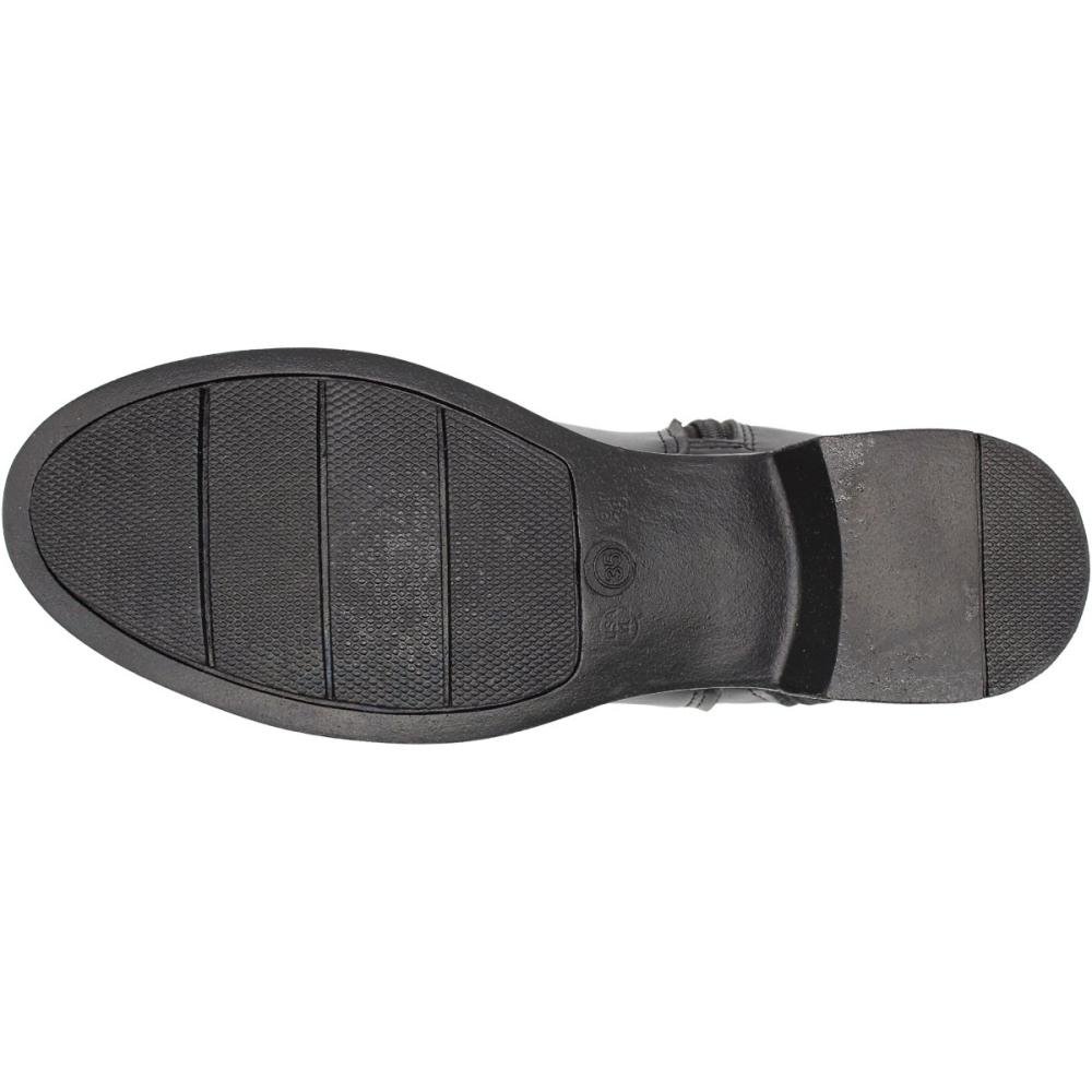 Bota Cano Curto Elisa Melo Pelboot Zíper Feminina Preto 5